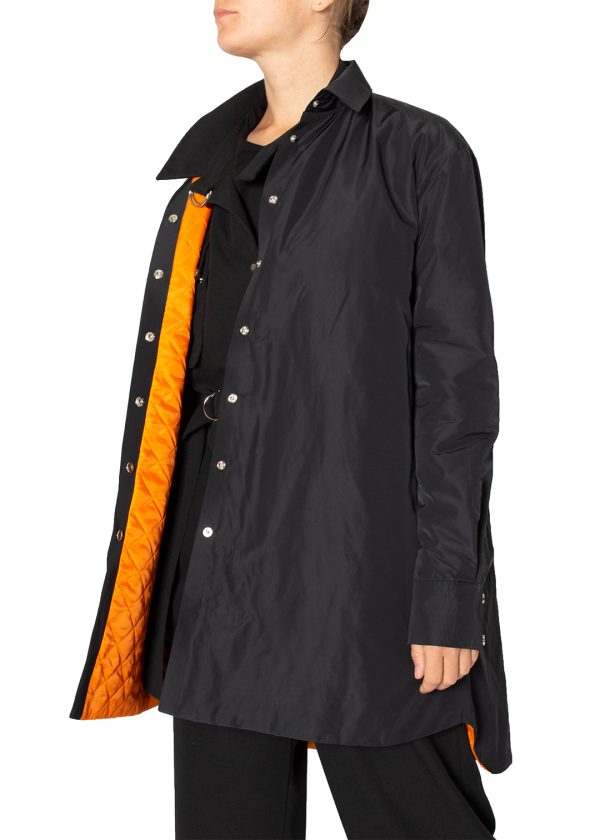 Lightweight asymmetric raincoat