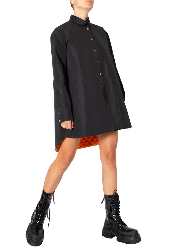 Lightweight asymmetric raincoat