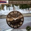 Black Walnut Wood Wall Clock