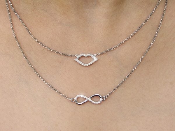 Necklace "Infiniti Love" silver