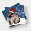 Raccoon Christmas Card Armenian and English Options