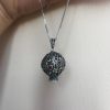 Sterling silver Handmade Armenian pomegranate pendant