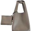 Silver shopper bag