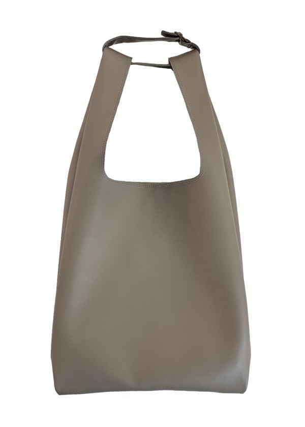 Silver shopper bag