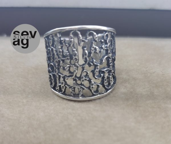 Armenian alphabet ring