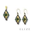 Elizé® AMOUR ET PROMESSE COLLECTION – SWAROVSKI® CRYSTAL DATE NIGHT EARRINGS – POISED EMERALD