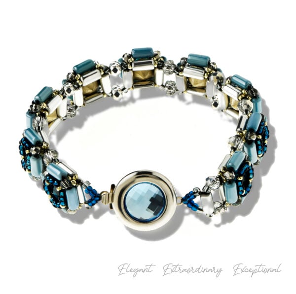 Elizé® CRYSTALS MAGIC COLLECTION – PRECIOSA® CRYSTAL LALUNA BRACELET – LUMINUOUS INDICOLITE