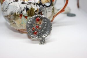 Pomegranate Armenian Pendant with stones