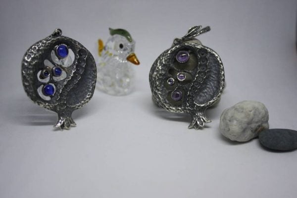 Pomegranate Armenian Pendant with stones