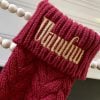 Custom personalized Christmas Stockings in Armenian and English, Large Knitted 18" inch for Family Holiday classic decor.