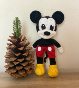 Disney Mickey Mouse Crochet toy, Amigurumi Mickey Mouse, Handmade Crochet Toy