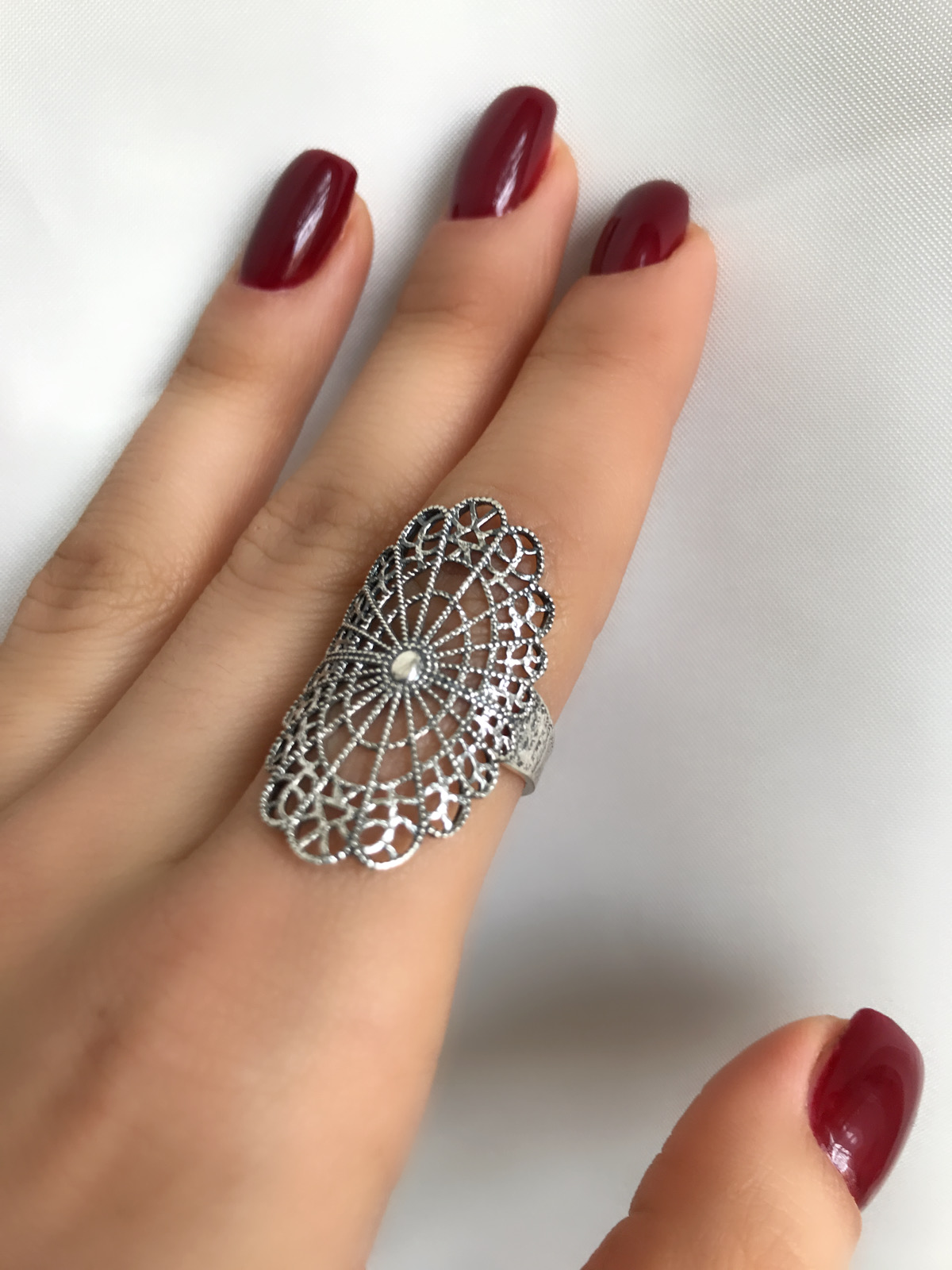 White Finish Swarovski Full Finger Rings Design by Solasta Jewellery at  Pernia's Pop Up Shop 2024
