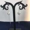 Silver filigree handmade earrings 022