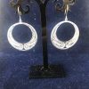 Silver filigree handmade earrings 020