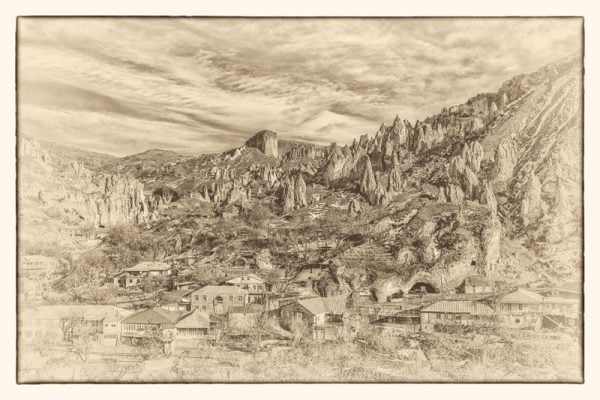 View of Оld Goris. Photo print.