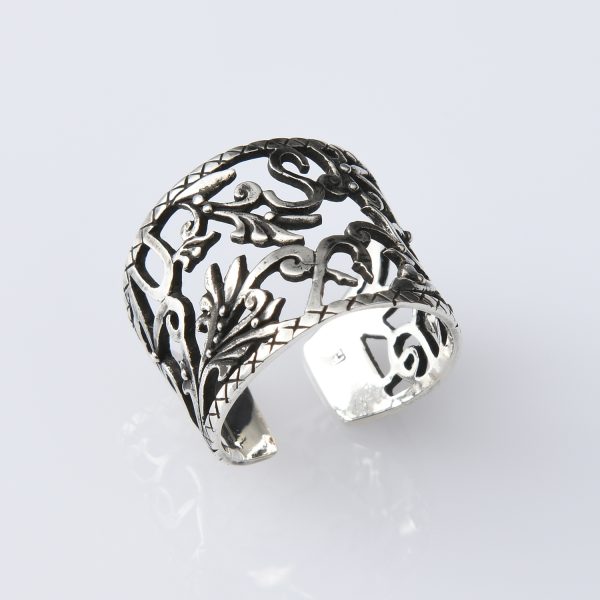 Armenian letters ring sterling silver