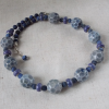 Handmade ceramic beads necklace "Sea foam"