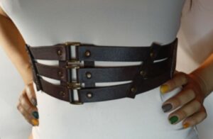 Genuine leather belt Brown