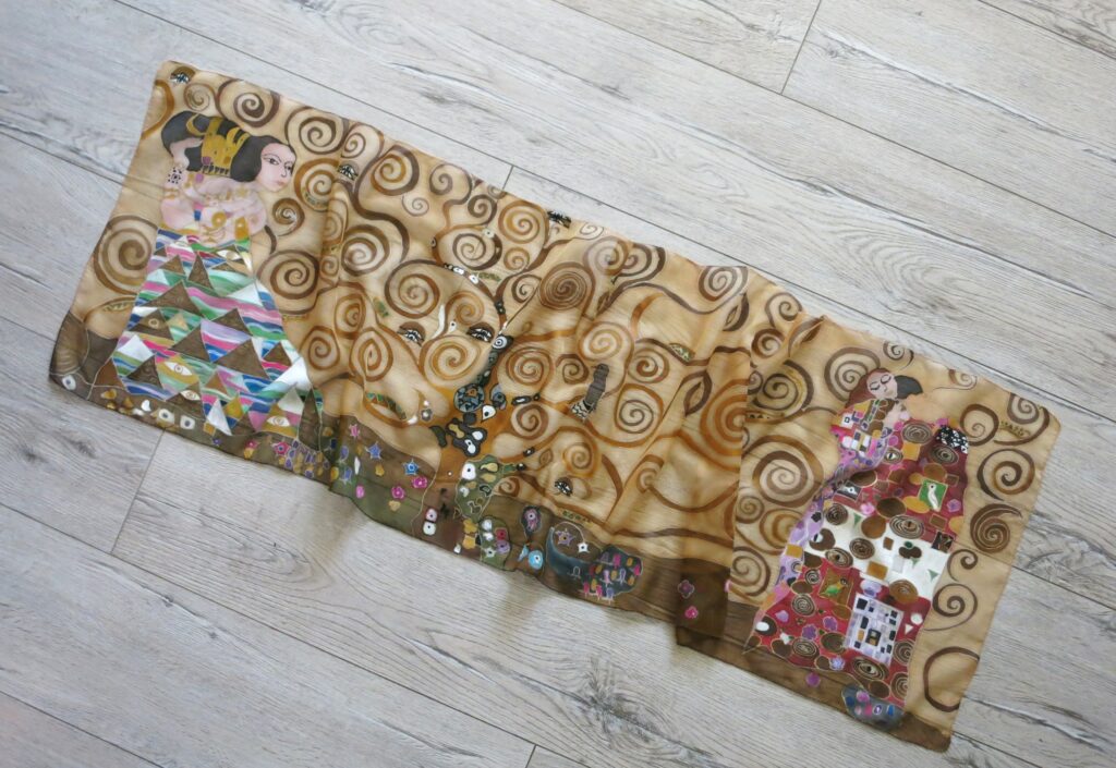 Silk Scarf Gustav Klimt (0090)