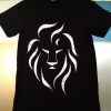 Silver Lion T-shirt hand painted