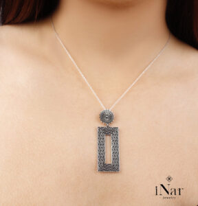 “Gandzasar” Collection- Earrings and Pendant with Necklace | iNar Jewelry