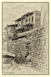 Quarters of Old Megri. Photo print.
