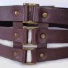 Genuine leather belt Brown