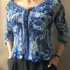 Irish lace blouse | blue