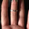 Sterling silver Armenian ring Adjustable double rings style (grape)