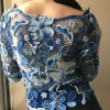 Irish lace blouse | blue