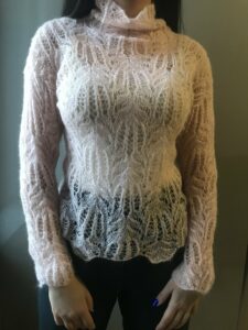 thick mohair soft mohair outfit fitted sweater Crochet Mohair blouse
