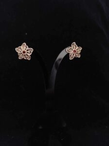 Silver filigree handmade earrings 025