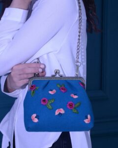 Floral handmade bag