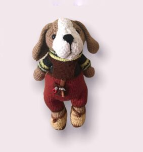 Handmade Knitted Dog