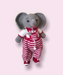 Handmade Knitted Elephant