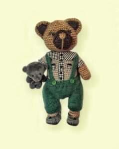 Handmade Knitted Bear