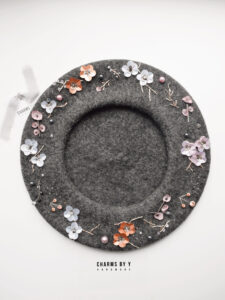 “Spring Mood” embroidered beret