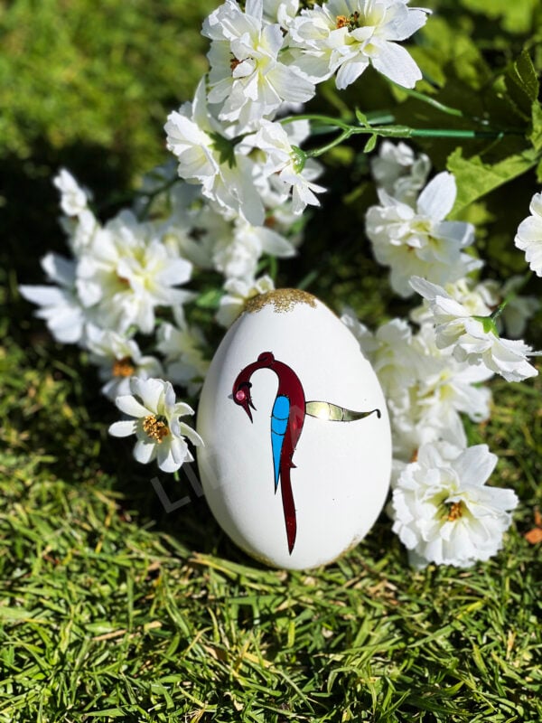 EASTER EGG WITH ARMENIAN BIRD LETTERS