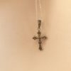 Cross pendant Sterling silver 925 Armenian cross Marcasite pendant Small cross necklace Armenian jewellery delicate cross best Armenian gift for her marcasite silver 925