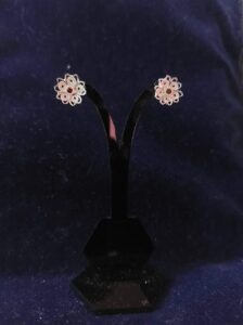 Silver filigree handmade earrings 026