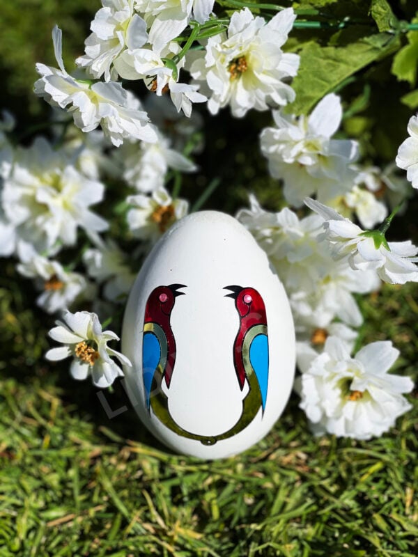 EASTER EGG WITH ARMENIAN BIRD LETTERS