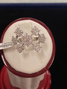 18 Karat White Gold Diamond Ring