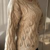 Handmade knitted blouse with italian