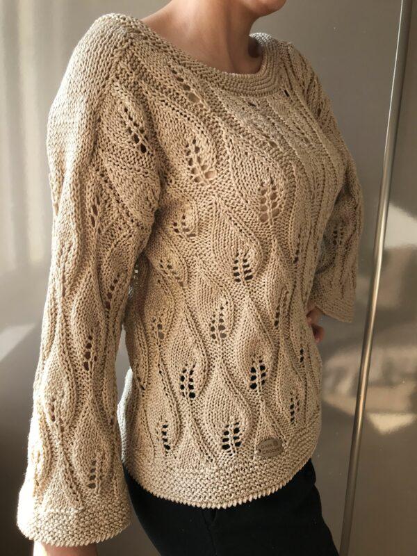 Handmade knitted blouse with italian