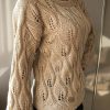 Handmade knitted blouse with italian