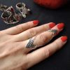 Sterling silver Armenian ring Adjustable double rings style