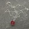 Handmade sterling silver Pomegranate (set)