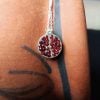 Handmade sterling silver Pomegranate (set)