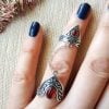 Sterling silver Armenian ring Adjustable double rings style