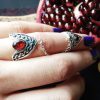 Sterling silver Armenian ring Adjustable double rings style